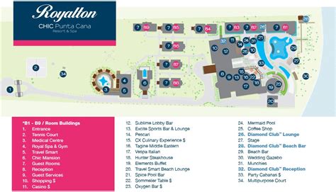 Royalton Chic Punta Cana resort map - Guide To DR