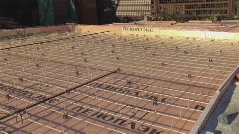 Полы по грунту. Укладка ЭППС 30 мм. Floors on the ground. Stacking ...