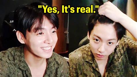 Jungkook Confirms Eyebrow Piercing Is Real BTS 방탄소년단 정국 VLIVE 2021