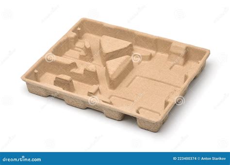 Molded Pulp Protective Packaging Tray Stock Photo Image Of