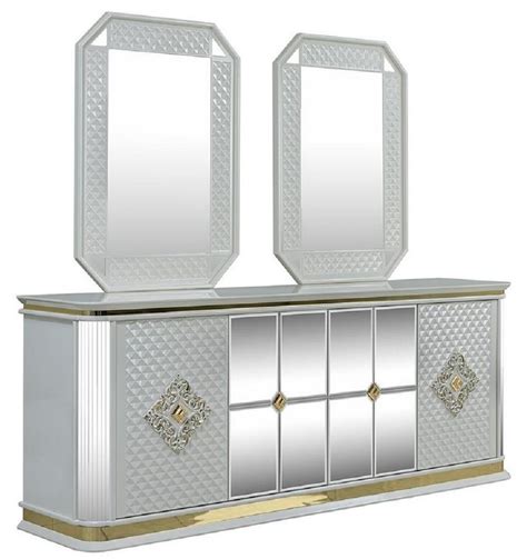 Casa Padrino Luxus Art Deco M Bel Set Wei Gold Sideboard