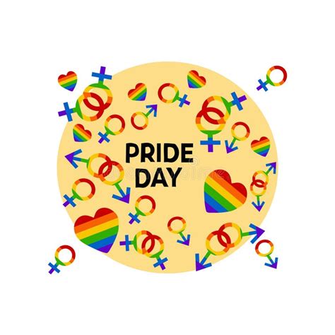Pride Day Pride Month Rainbow Gay Lgbt Templates Stock Vector Illustration Of Love Design