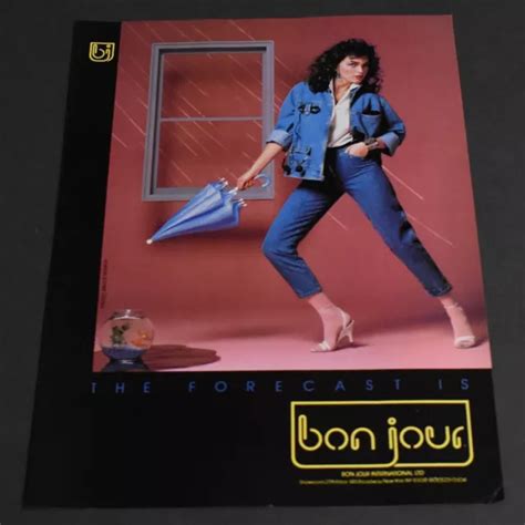 PRINT AD Sexy Heels Long Legs Fashion Lady Brunette Bon Jour Beauty Art Her