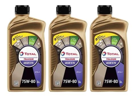 3 Oleo Cambio Total Gear 75w80 Sintético Api Gl-4 | Parcelamento sem juros