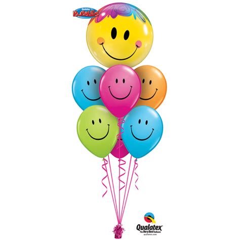 Smiley Luxury Bouquet London Helium Balloons