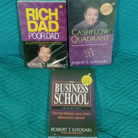 Jual Paket Buku Robert T Kiyosaki Cashflow Quadrant Rich Dad Poor Dad