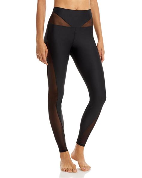 Alo Yoga Airlift High Waist Mesh Allure Leggings In Black Lyst