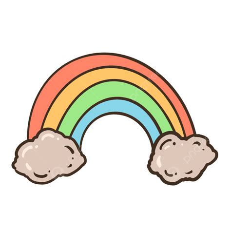 Cartoon Rainbow Clipart Png Images Cartoon Rainbow Illustration Free