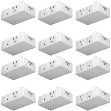 Feit Electric White Onesync Under Cabinet In Line Ac Outlet Adapter