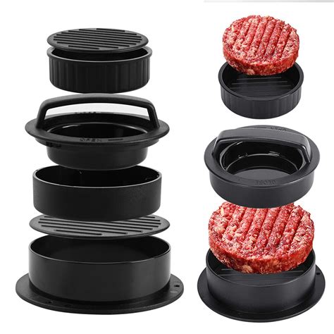 Manual Hamburger Meat Press Maker Rice Ball Mold Round Beef Grill