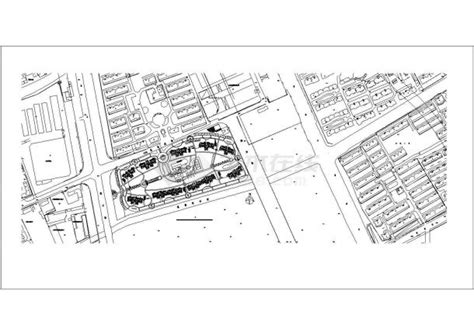 某现代多层居民楼小区规划设计cad总平面方案图纸（标注详细）住宅小区土木在线