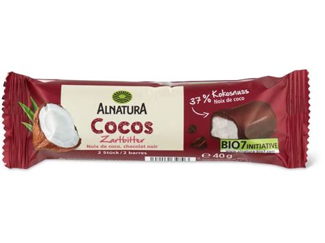 Achat Alnatura Barre Noix De Coco Et Chocolat Noir Migros