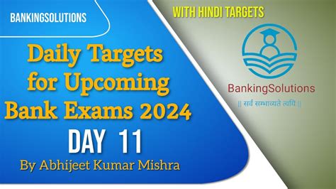 Day Daily Target For Upcoming Bank Exams Pre Mains