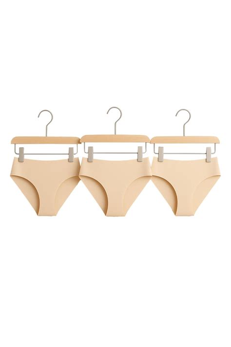 MAVİ QUMSAL Kadın Bikini Külot lü Set Ten Rengi Dikişsiz Lazer Kesim