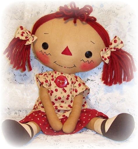 Primitive Doll Pattern Raggedy Ann Pattern Cloth By Ohsewdollin