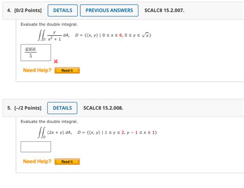 Solved Points Details Previous Answers Scalc Chegg