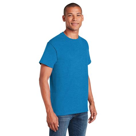 Gildan Heavy Cotton T Shirt Heather Sapphire Full Source