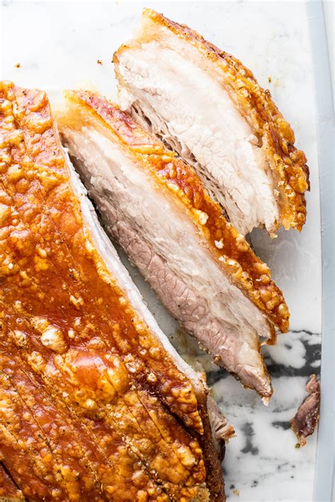 Salt and pepper pork belly with perfect crispy crackling - Simply Delicious