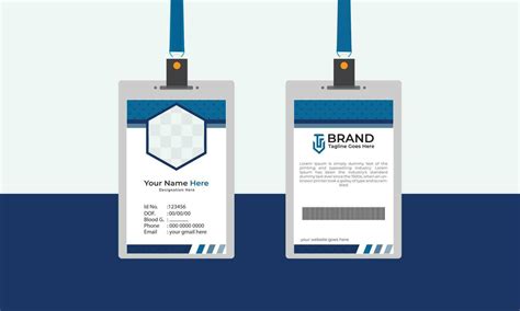 Modern Creative Id Card Template Design 24551437 Vector Art At Vecteezy