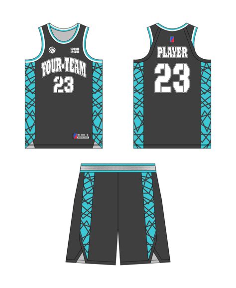 Basketball jersey template design, basketball uniform mockup design