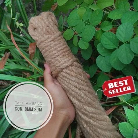 Tali Goni Mm Tali Rami M Jute Rope Ply Tali Garukan Kucing