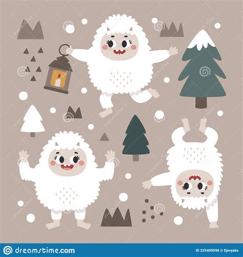 Yeti In The Snow Covered Himalaya Mountains, Mysterious Furry Creature ...