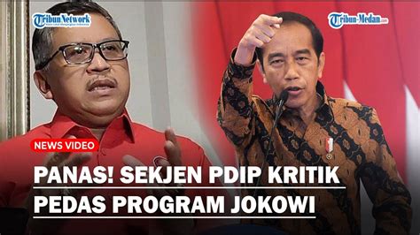 PANAS Sekjen PDIP Blak Blakan Kritik Keras Program Food Estate Jokowi