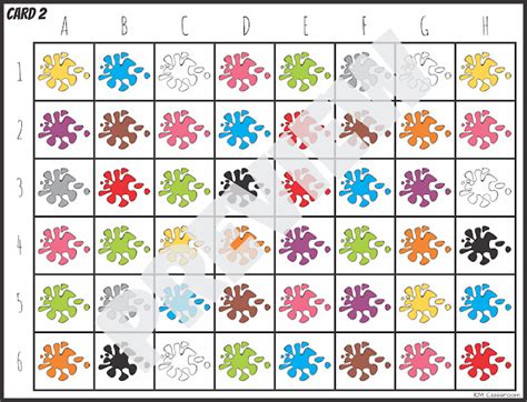 Km Classroom Color Grid Reference Game A Freebie