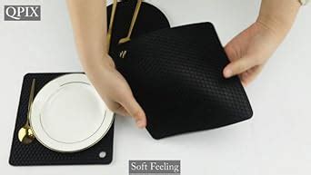 Amazon Pcs Silicone Trivet Mats Hot Pads For Kitchen Silicone Trivet Black Silicone