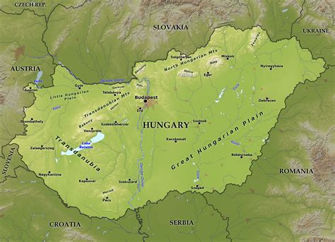 Hungarian Plain Map Physical Geography Of The Great Hungarian Plain