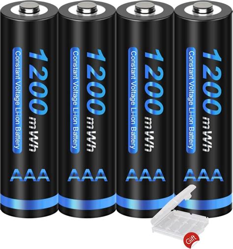 Cityork Pack V Rechargeable Aaa Batteries Mwh Lithium Aaa