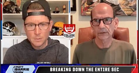 Matt Barrie Paul Finebaum Take A Pulse Check Of The Sec After Week 3