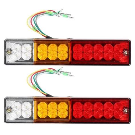 Mxzzand Feu De Remorque Led Paire De Feux Arri Re De Remorque