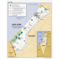 Detailed political map of the Gaza Strip and West Bank - 1993 | Gaza ...