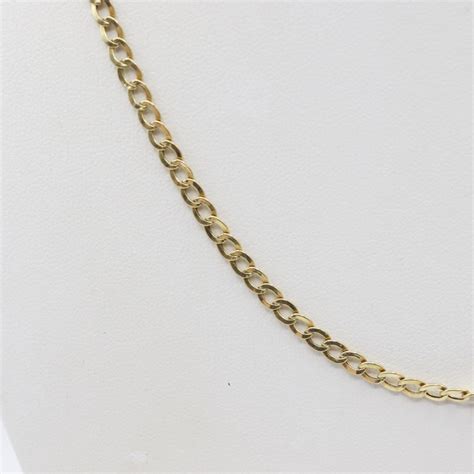 Kt Gold Curb Chain Necklace Property Room