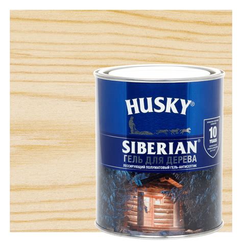 Гель для дерева Husky Siberian полуматовый цвет бесцветный 0.9 л ️ ...