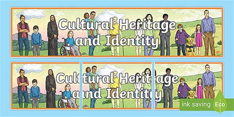 Cultural Heritage And Identity Display Banner Twinkl