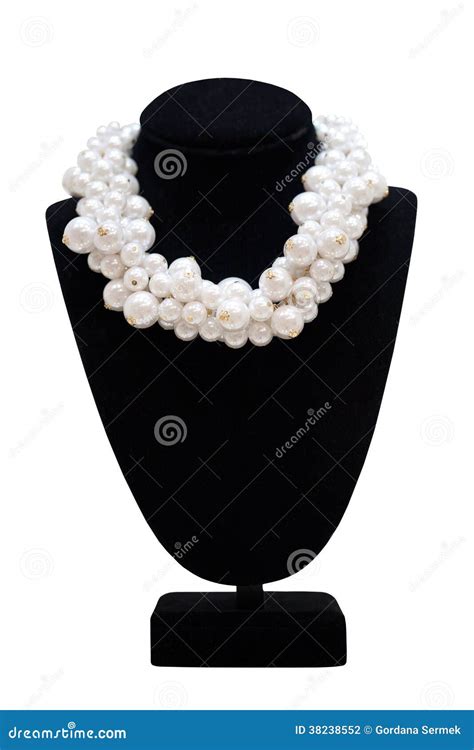 Pearl Necklace On Mannequin Stock Photo Image Of Jewel Glitter 38238552