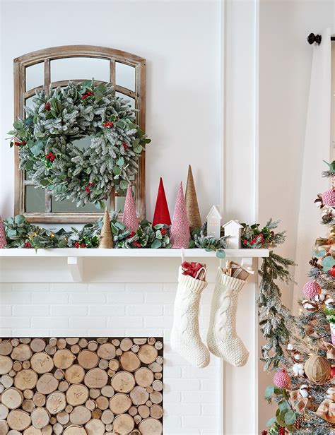 Christmas Fireplace Mantel Images