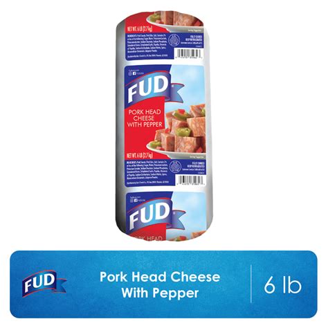 fud pork head cheese  pepper  lb delivery  pickup