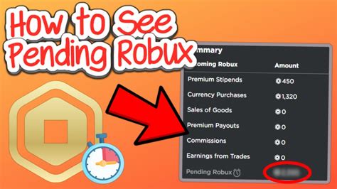 How To View Pending Robux On Roblox For PC 2024 YouTube