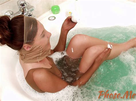 Cute Brunette In Pantyhose Encasement In The Bathtub Pics Xhamster