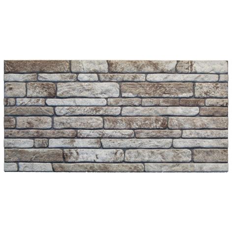 Dundee Deco D Wall Panels Brick Effect Cladding Light Brown Grey