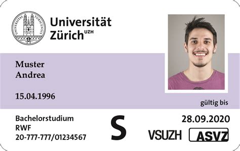 UZH Card Ihr Ausweis An Der UZH UZH Card UZH