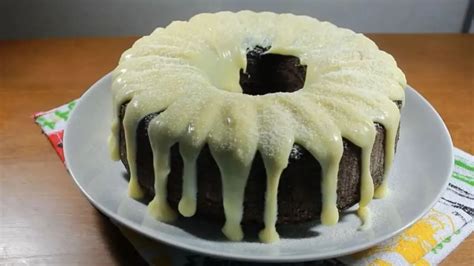 Bolo De Chocolate Cobertura De Leite Ninho Cozinha Tradicional