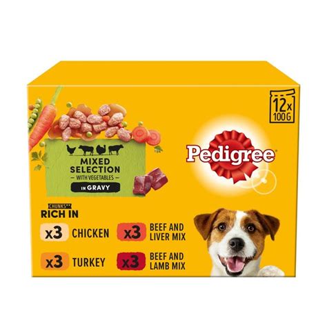 Pedigree Adult Wet Dog Food Pouches Mixed Selection in Gravy | Ocado