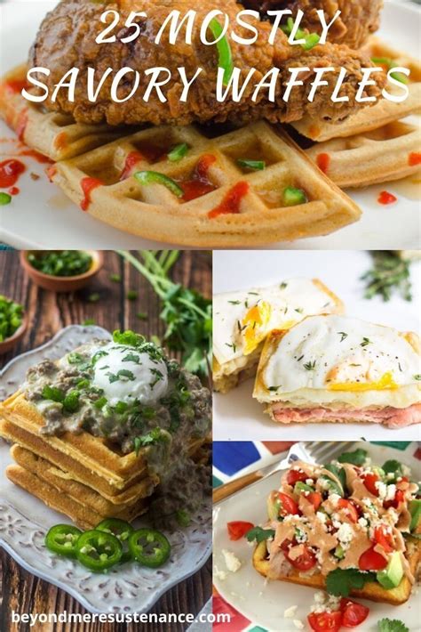 25 Mostly Savory Waffle Recipes | Waffle maker recipes, Savory waffle ...