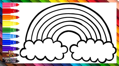 Desenhar Um Arco Íris - Desenhar e Colorir um Arco Íris 🌈 Desenhos Para Crianças - YouTube