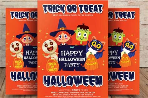 15 Best Trick Or Treat Flyer Templates Download Graphic Cloud