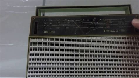 RAdio Philco Ford Solid State 3 Faixas FUNCIONANDO YouTube